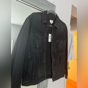 New AG Black Jean Jacket-never worn